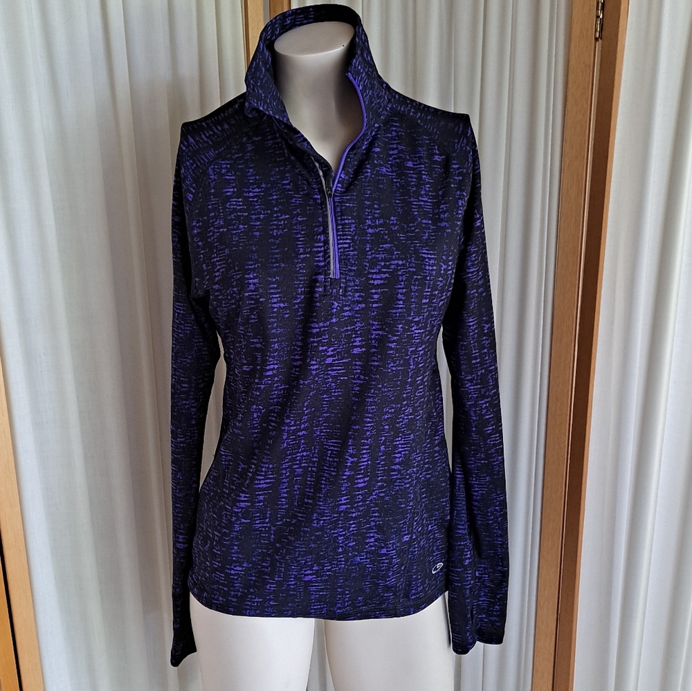 Champion Duodry purple & black pullover, xs